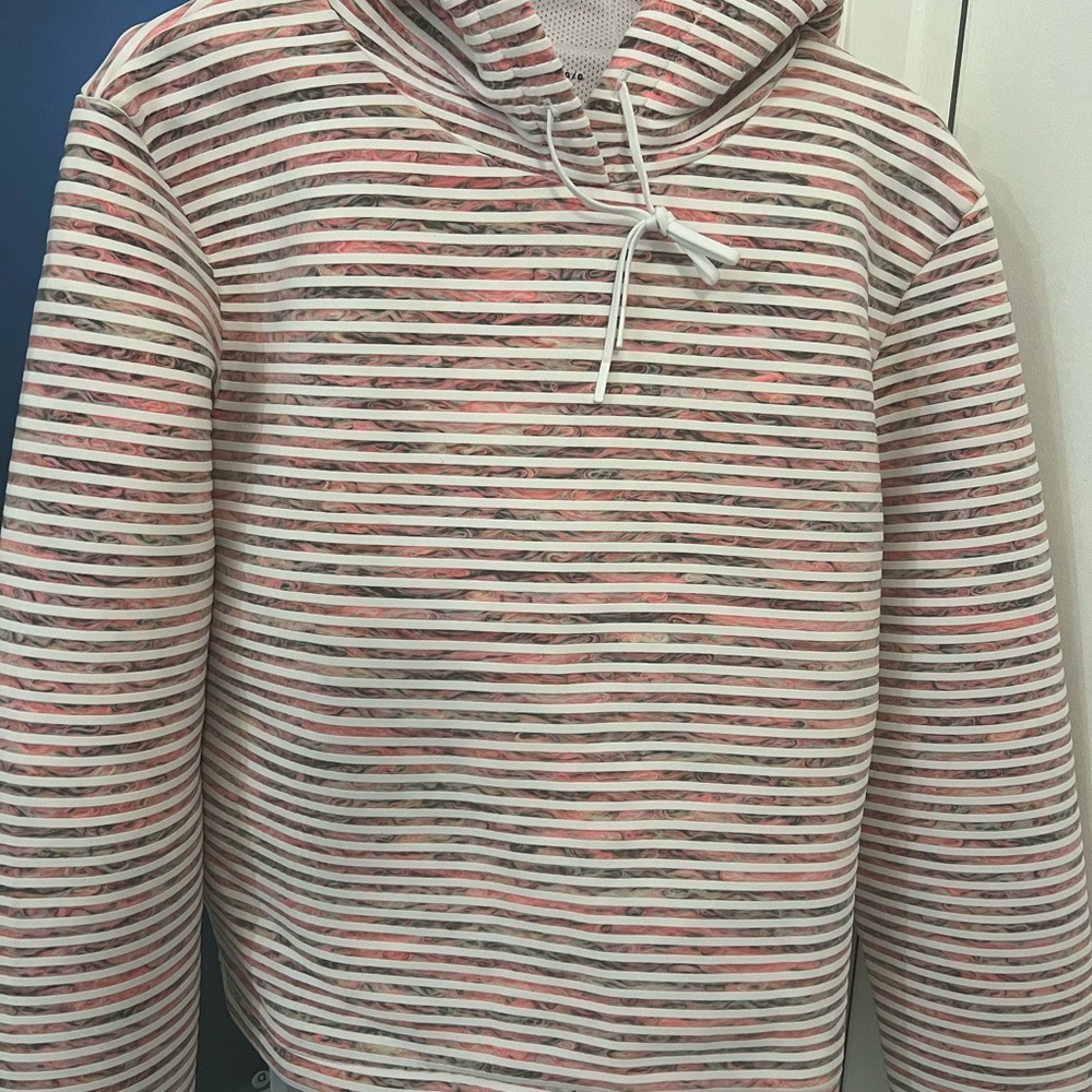 Under Armour Striped Hoodie - Pink, Gray, White
